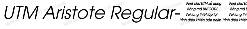 UTM Aristote Regular字体转换